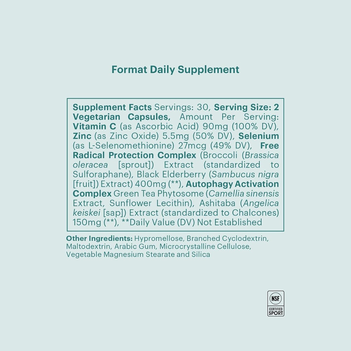 ELYSIUM Format Immune Support Supplement - Vitamin C Supplement, Immunity Support, Immune Defense, Intermittent Senolytic Complex Immune Support for Adults, Complete Immunity Supplement - 60ct - PrimeBioHealth - canada supplements