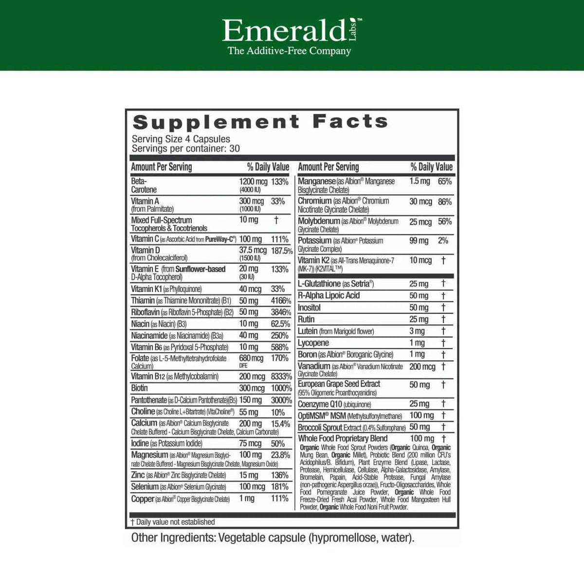 Emerald Labs Women's 45+ Clinical Multi - Multivitamin for Comprehensive Support, Bone & Heart Health* - Designed for Women 45+