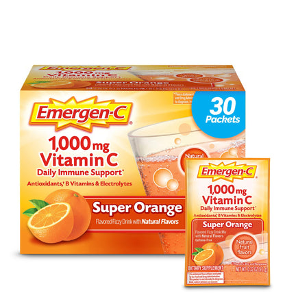 Emergen-C 1000mg Vitamin C Powder for Daily Immune Support Caffeine Free Vitamin C Supplements with Zinc and Manganese - PrimeBioHealth - canada supplements
