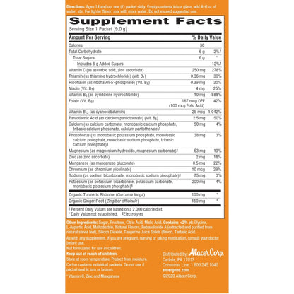 Emergen-C Citrus-Ginger Fizzy Drink Mix, Turmeric and Ginger, Immune Support, Natural Flavors - PrimeBioHealth - canada supplements