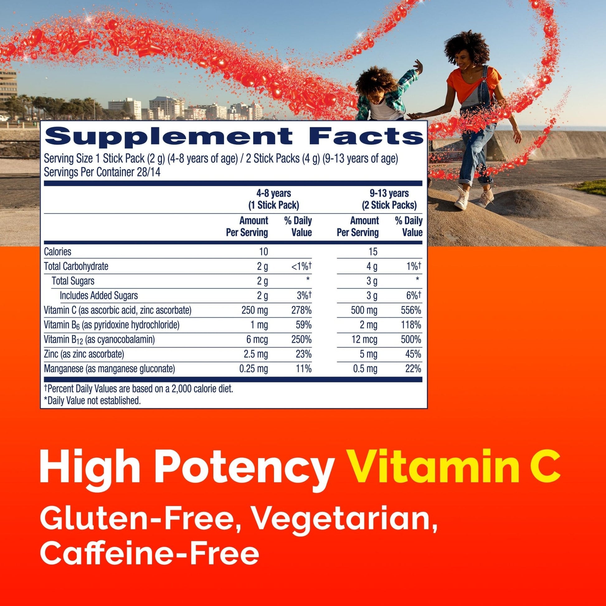 Emergen-C Kidz Crystals, On-the-Go Emergen-C Immune Support Supplement with Vitamin C, B Vitamins, Zinc and Manganese - PrimeBioHealth - canada supplements