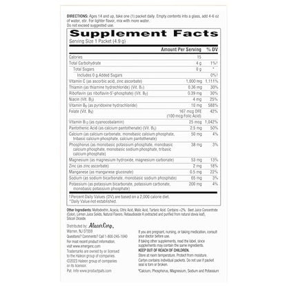 Emergen-C Zero Sugar 1000 mg Vitamin C Powder for Daily Immune Support Caffeine Free Vitamin C Supplements with Zinc and Manganese, B Vitamins and Electrolytes - PrimeBioHealth - canada supplements