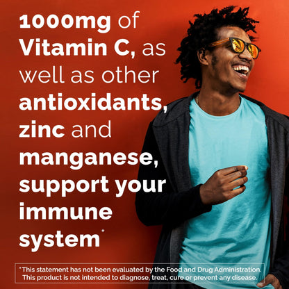 Emergen-C Zero Sugar 1000 mg Vitamin C Powder for Daily Immune Support Caffeine Free Vitamin C Supplements with Zinc and Manganese, B Vitamins and Electrolytes - PrimeBioHealth - canada supplements