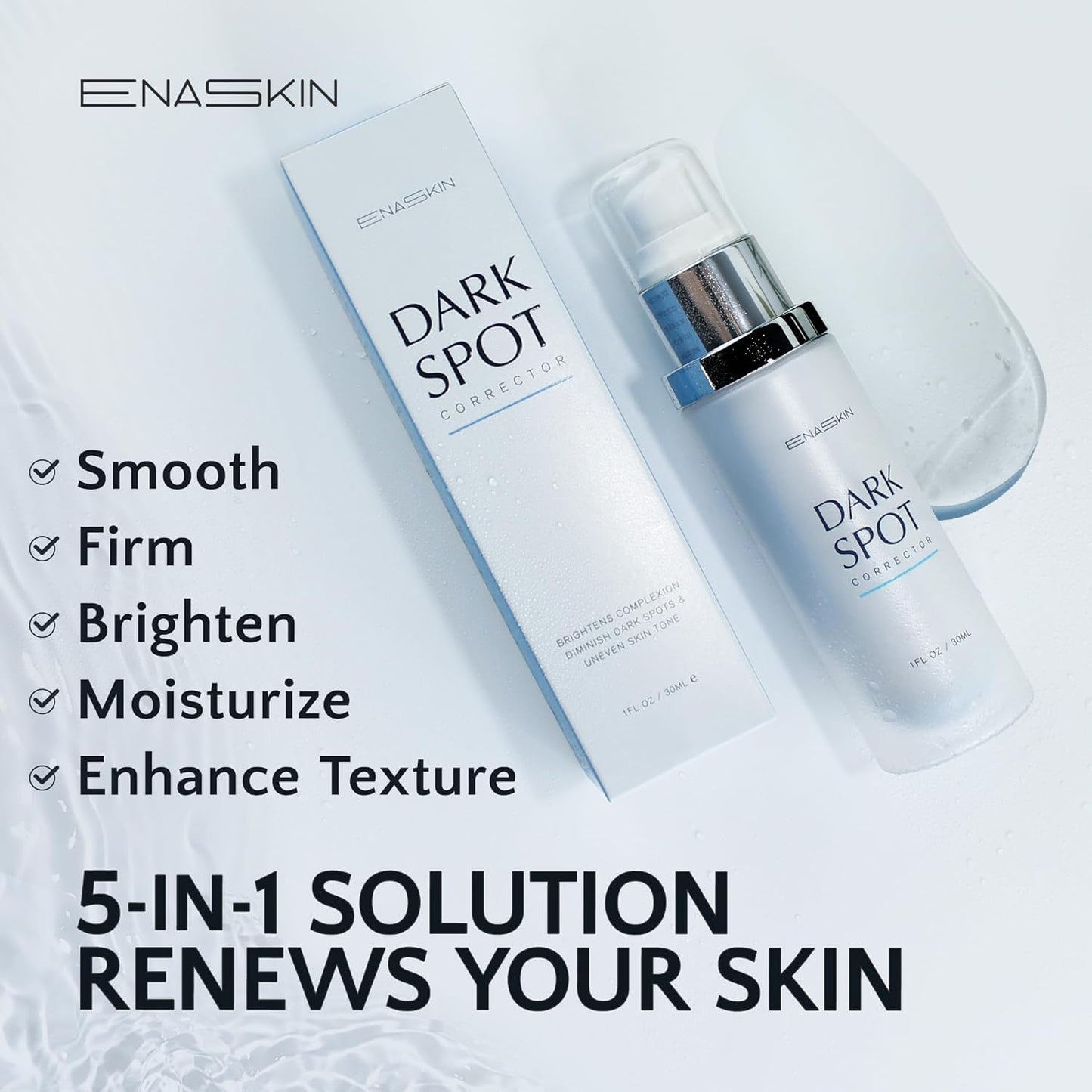 Enaskin Dark Spot Set - Serum & Soap Bars: Hyperpigmentation Body Treatment for Freckles Melasma Age Spot Sun Spot - Dark Spots Corrector Serum - PrimeBioHealth - canada supplements
