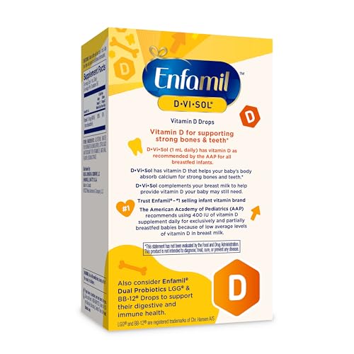 Enfamil Baby Vitamin D-Vi-Sol Liquid Supplement Drops for Infants, Supporting Strong Teeth & Bones in Newborn Babies, Easy-to-Use - PrimeBioHealth - canada supplements