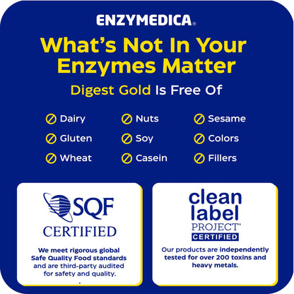 Enzymedica Digest Gold - Digestive Enzyme Supplement for Women & Men, Enzyme Capsules for Digestion, Gut Health Support, Helps Gas & Bloating, ATPro Energy Support, - PrimeBioHealth - canada supplements
