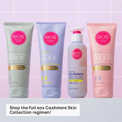 eos Cashmere Skin Collection Pre-Shave Scrub- Vanilla Cashmere, Exfoliating Body Scrub, Vanilla Body Scrub, Hydrating, Shea Sugar, 7 fl oz - PrimeBioHealth - canada supplements