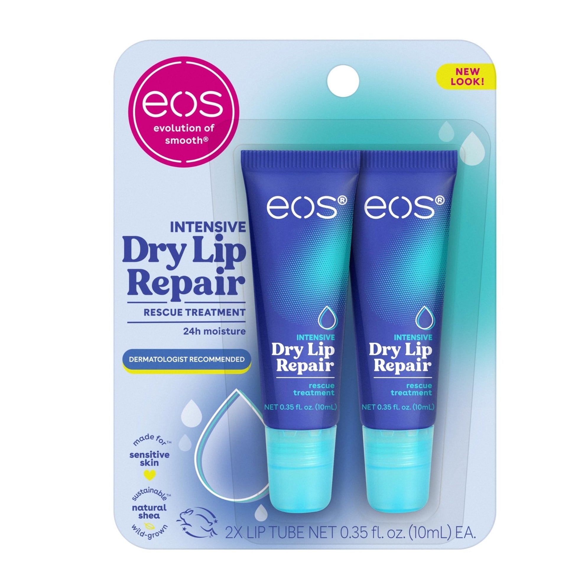 eos The Hero Lip Repair, Extra Dry Lip Treatment, 24HR Moisture, Natural Strawberry Extract, 0.35 fl oz, 2-Pack - PrimeBioHealth - canada supplements
