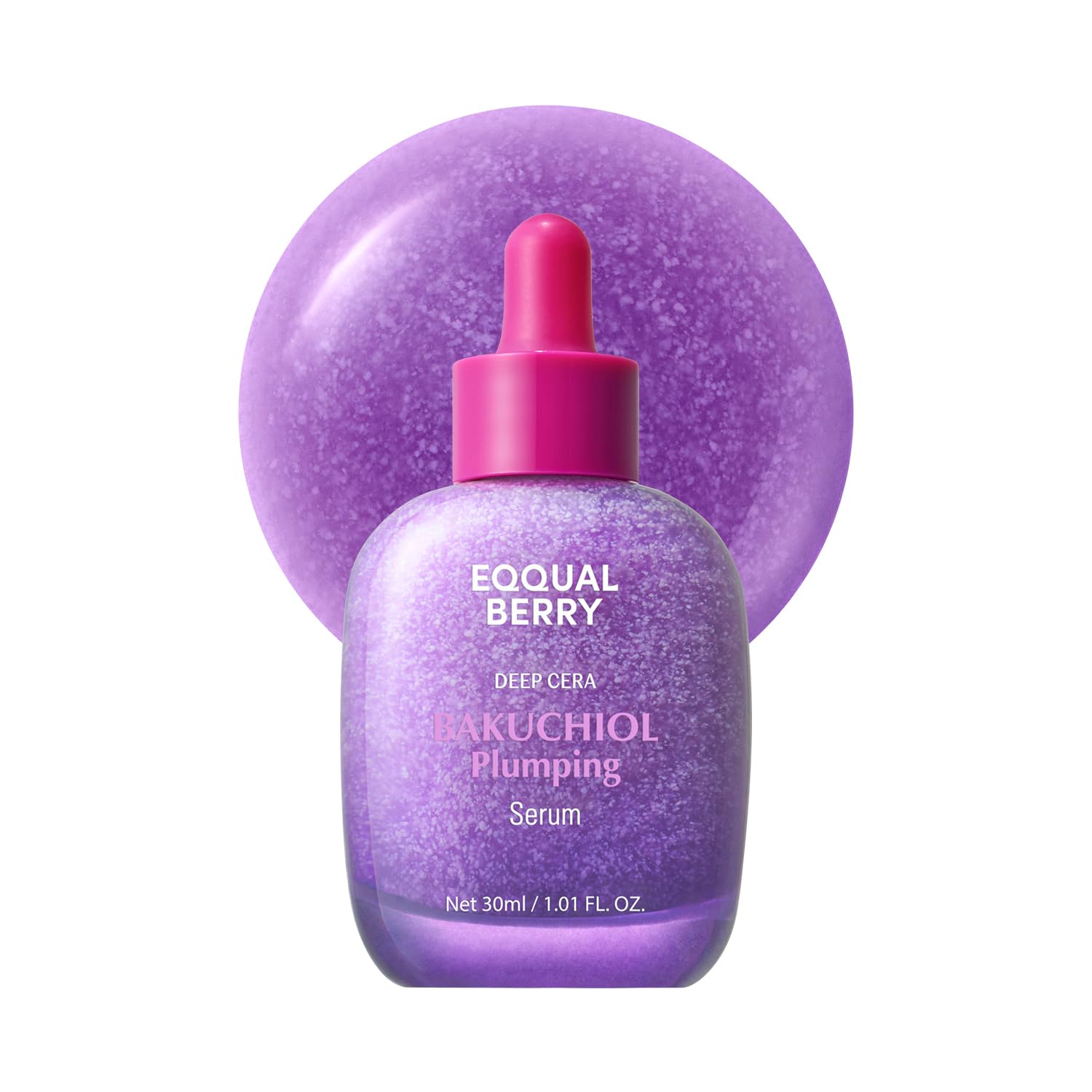 EQQUALBERRY Bakuchiol Plumping Face Serum - Retinol Natural Alternative for Sensitive Skin, with Niacinamide & Hyaluronic Acid - PrimeBioHealth - canada supplements