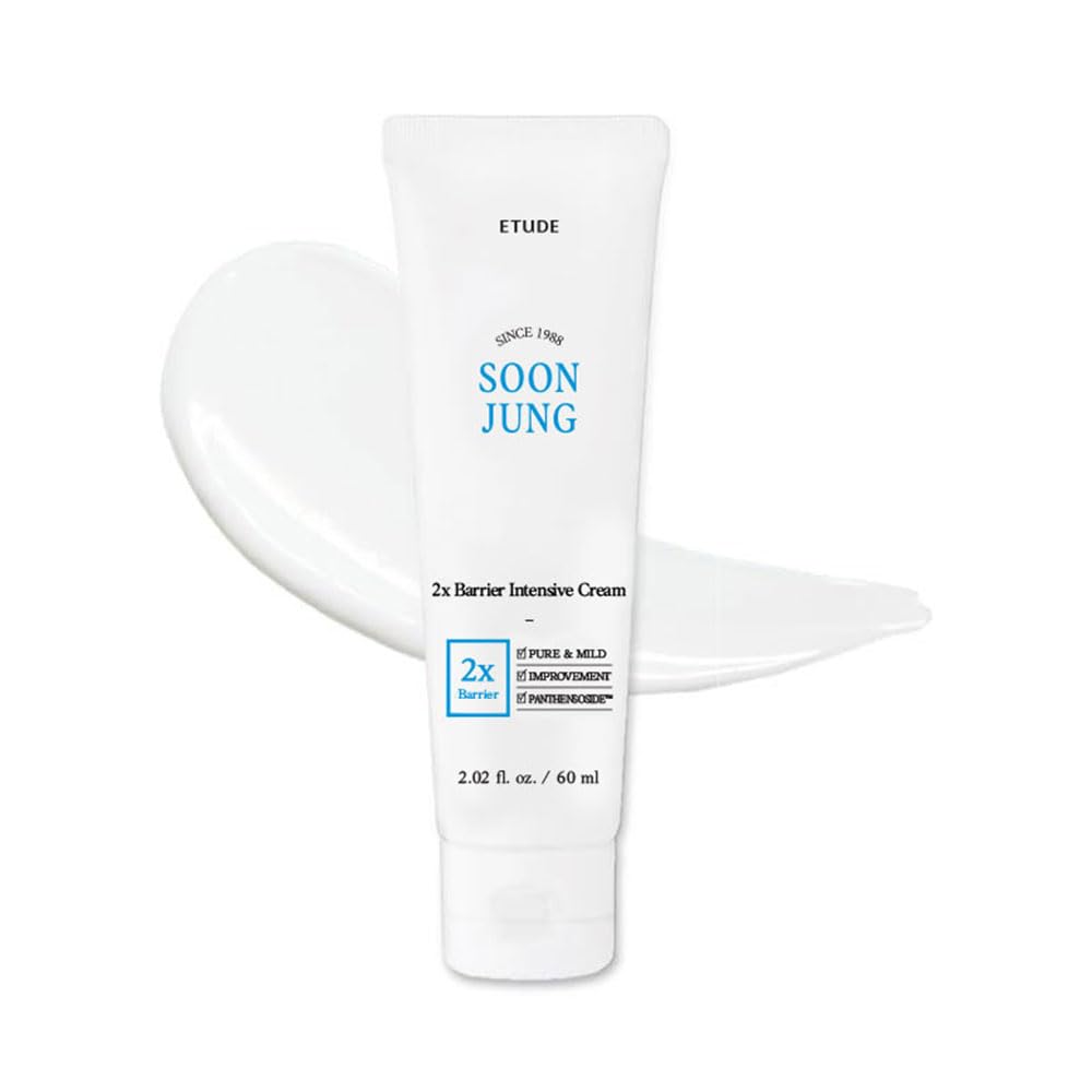 ETUDE SoonJung 2x Intensive Cream for Barrier Repair, Rich Moist, Madecassoside & Panthenol for Soothing, Face Moisturizer for Sensitive Skin - PrimeBioHealth - canada supplements