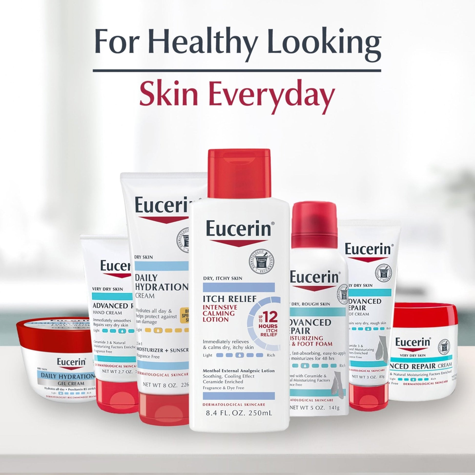 Eucerin Skin Calming Cream - Full Body Lotion for Dry, Itchy Skin, Natural Oatmeal Enriched - 14 oz. Tube - PrimeBioHealth - canada supplements