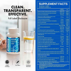 Evogen Evovite - Elite Physique Multivitamin for Women & Men | Advanced Formula for Endurance, Recovery, & Joint Health |