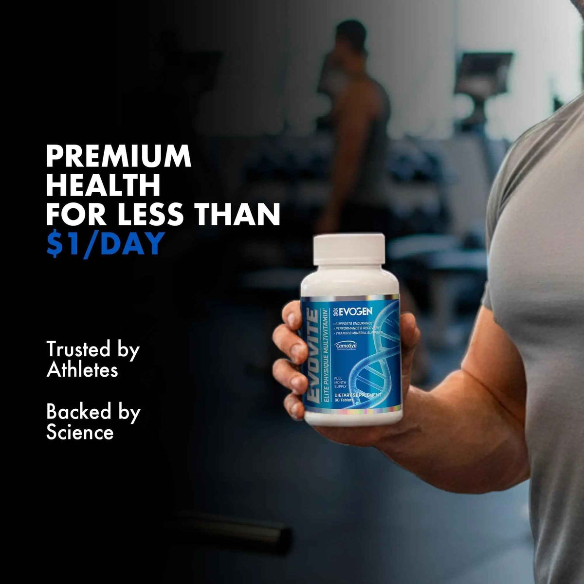Evogen Evovite - Elite Physique Multivitamin for Women & Men | Advanced Formula for Endurance, Recovery, & Joint Health |