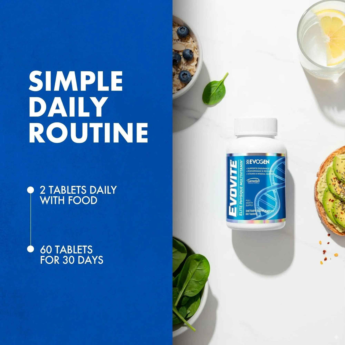 Evogen Evovite - Elite Physique Multivitamin for Women & Men | Advanced Formula for Endurance, Recovery, & Joint Health |