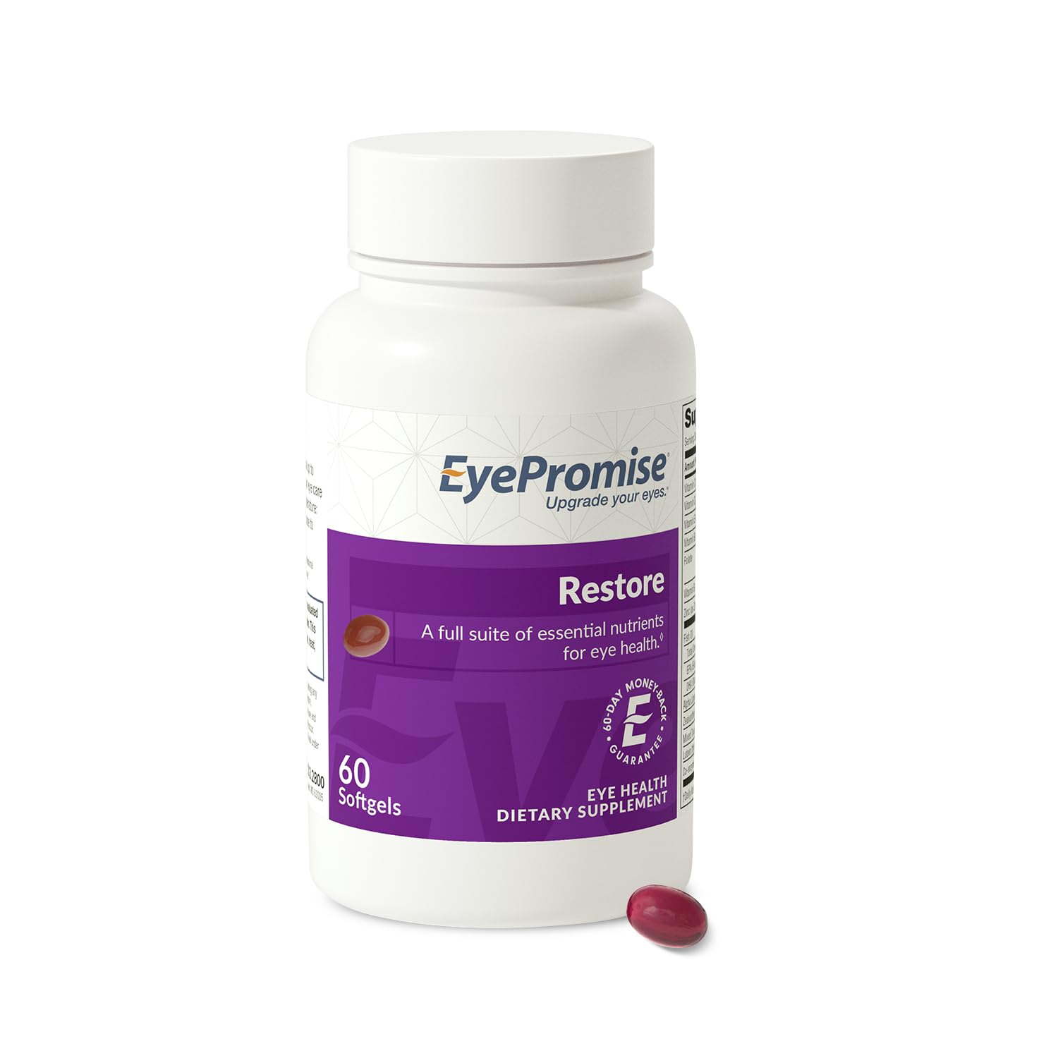 EyePromise Restore Eye Health Supplements - 60 Softgels, 30-Day Supply - Omega 3 Supplement for Aging Eyes with Lutein and Zeaxanthin, - PrimeBioHealth - canada supplements