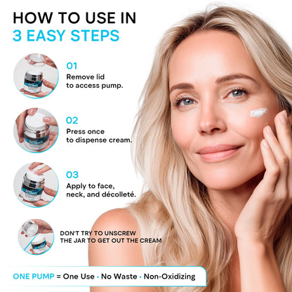 Face Moisturizer Retinol Cream, Anti Aging Neck Firming Cream, Collagen Day & Night Face Cream with Hyaluronic Acid for Women & Men, 1.85 Fl Oz - PrimeBioHealth - canada supplements