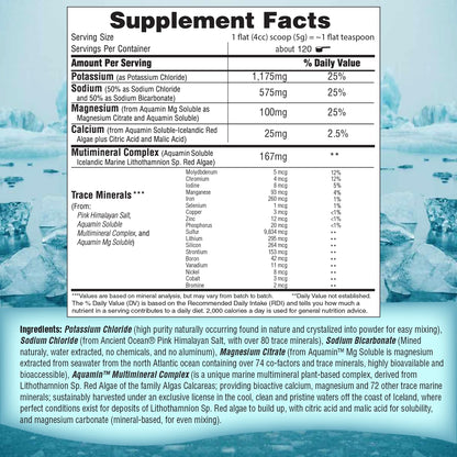 Fast Lyte Fasting Electrolyte Supplement Powder | No Sugar Unflavored Raw Electrolytes | 25% RDI Magnesium and Potassium with Trace Minerals | Carnivore & Keto Friendly - PrimeBioHealth - canada supplements