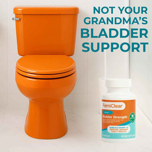 FemiClear Bladder Strength Supplement | Bladder Control & Wellness | 60 Capsules, 30 Day Supply | Made with Natural Ingredients | for Women & Men