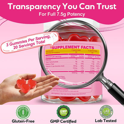 Fiber Gummies 7500mg, Probiotics & Digestive Enzymes, Sugar-Free, Vegan & Gluten-Free Supplement for Gut Health, Bloating Support & Regularity, - PrimeBioHealth - canada supplements