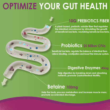 Fiber Gummies for Adults, Sugar Free 10g Prebiotic Fiber Supplement with Digestive Enzymes, Probiotics & 100mg Betaine for Digestive & Gut Health - PrimeBioHealth - canada supplements
