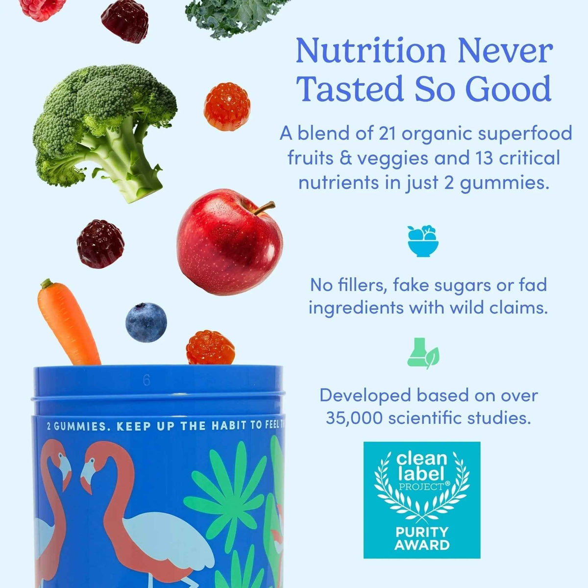 FIRST DAY Multivitamin for Women - Daily Womens Multivitamin Gummies - Vitamin A C D E B12, Magnesium, Zinc, Biotin – Vegan