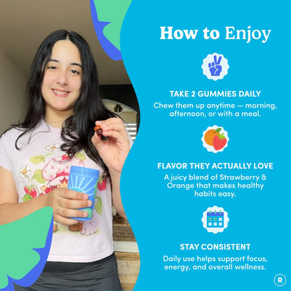 FIRST DAY Vitamins for Teens - Teen Multi Vitamins for Girls & Boys 12-17, Organic Fruit & Veggie Blend - 12 Key Nutrients: Vitamins A - PrimeBioHealth - canada supplements