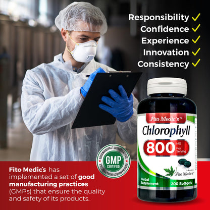 FITO MEDIC'S Lab Chlorophyll Supplement, 200 Softgels, Chlorophyll Capsules - PrimeBioHealth - canada supplements