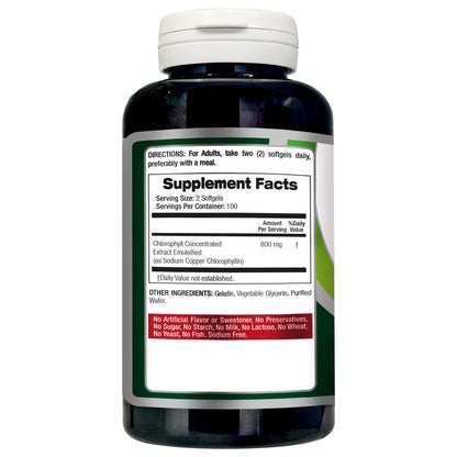 FITO MEDIC'S Lab Chlorophyll Supplement, 200 Softgels, Chlorophyll Capsules - PrimeBioHealth - canada supplements