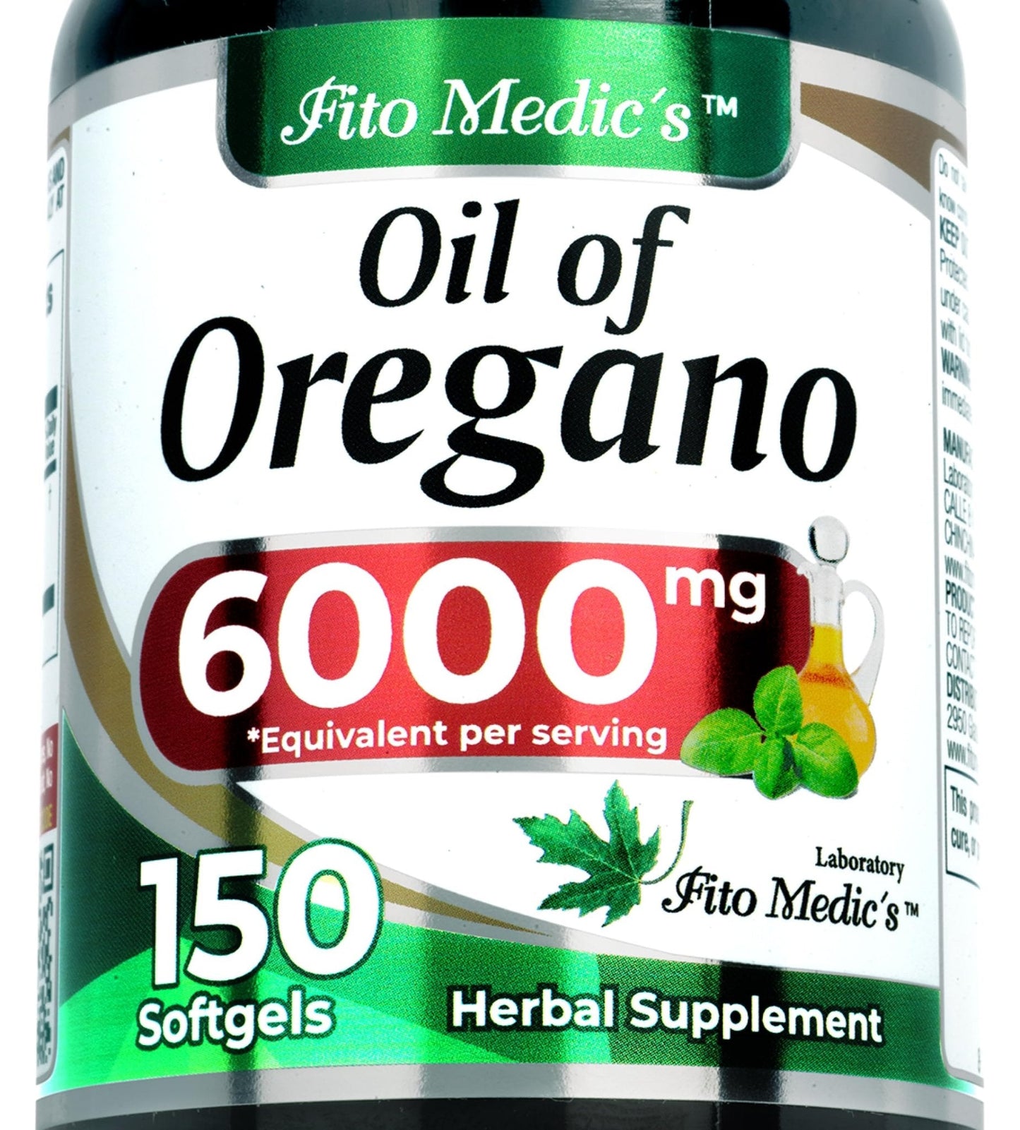 FITO MEDIC'S Lab | Oil of Oregano | 150 softgels | Oregano Oil | Herbal Supplement. - PrimeBioHealth - canada supplements