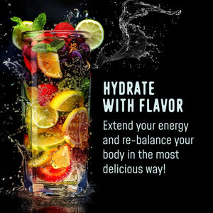 FlavCity Electrolytes Powder Packets - 28 Hydration Packets, Variety Pack - No Added Sugar - Hydration Powder with Real Fruit & Unrefined Sea Salt - PrimeBioHealth - canada supplements