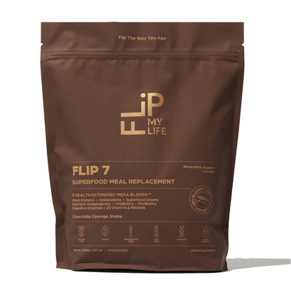 Flip My Life, Flip 7 Natural SuperFood, Plant-Based Protein, Complete Meal Replacement to Support Healthy Gut, 7 Mega Nutrient Rich Blends - PrimeBioHealth - canada supplements
