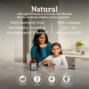 Floradix Kinder Love Children's Multivitamin - Herbal Supplement - Liquid Multivitamin for Kids - Vitamins A, C, D & E, Calcium & More
