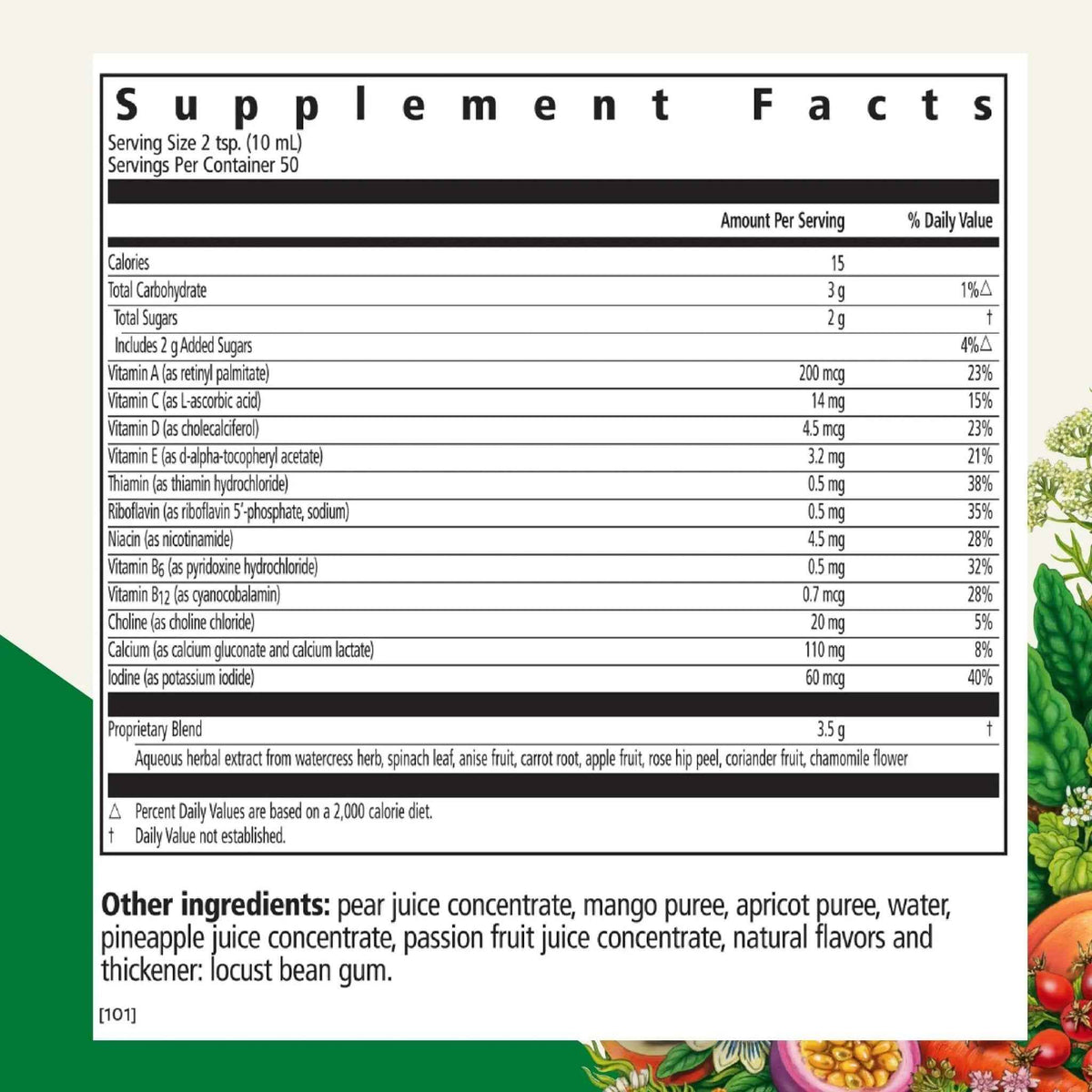 Floradix Kinder Love Children's Multivitamin - Herbal Supplement - Liquid Multivitamin for Kids - Vitamins A, C, D & E, Calcium & More