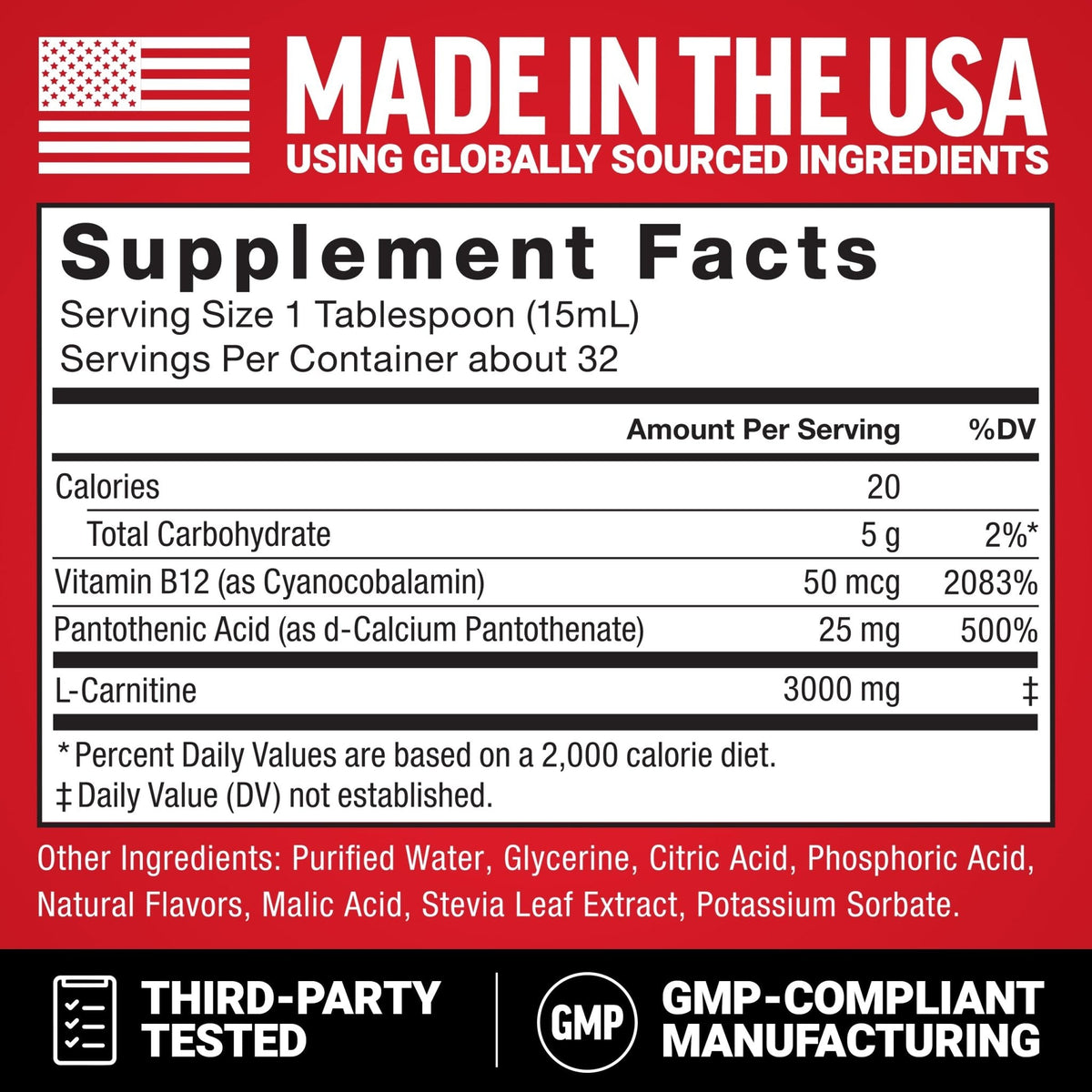 Force Factor L-Carnitine Liquid 3000mg, Maximum Strength Supplement to Support Fat Metabolism, Cellular Energy & Muscle Recovery, High Absorbing - PrimeBioHealth - canada supplements
