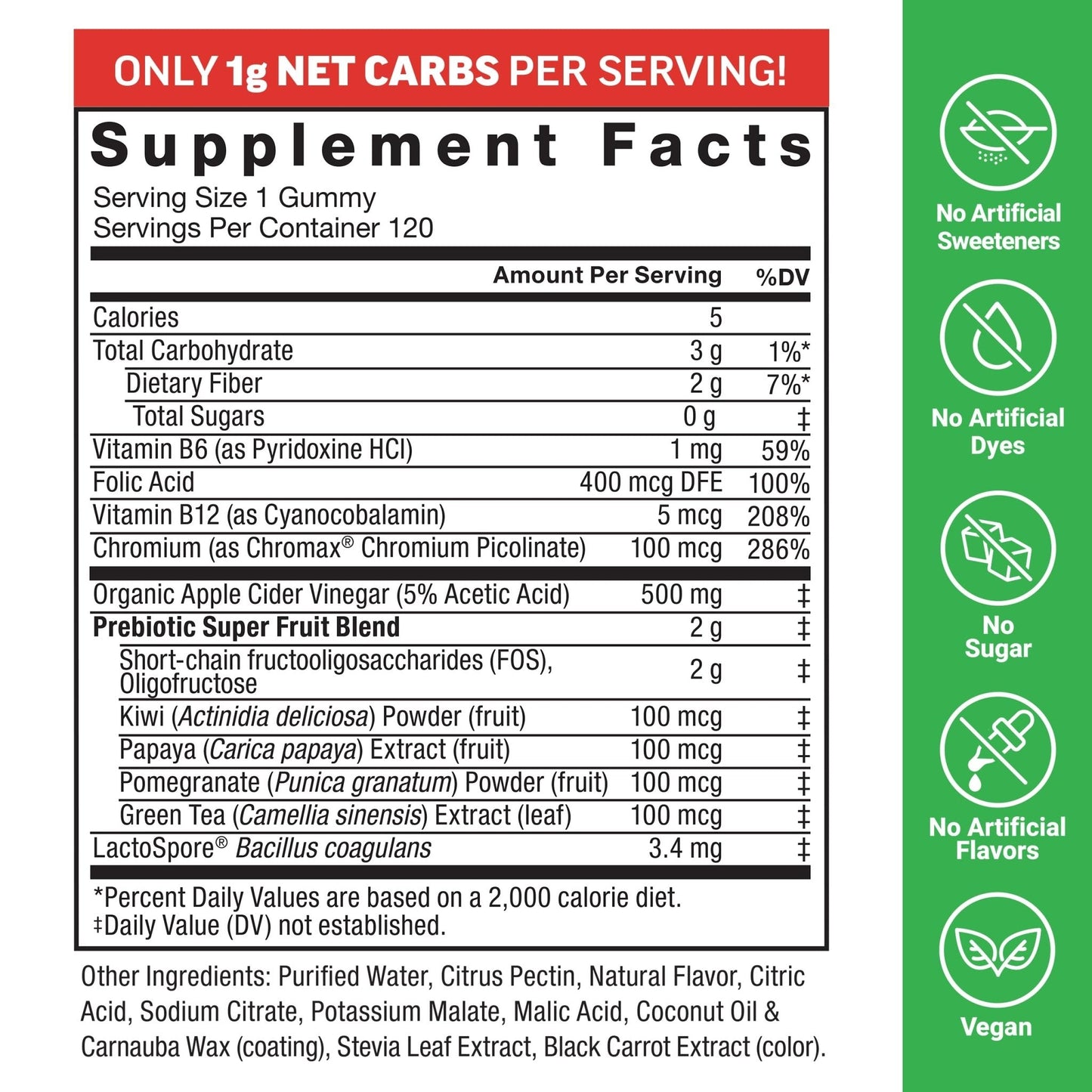 Force Factor ProbioSlim Apple Cider Vinegar Gummies, Keto ACV Gummies with LactoSpore Probiotics & Prebiotics to Support Digestion, Metabolism & Immune Health, - PrimeBioHealth - canada supplements