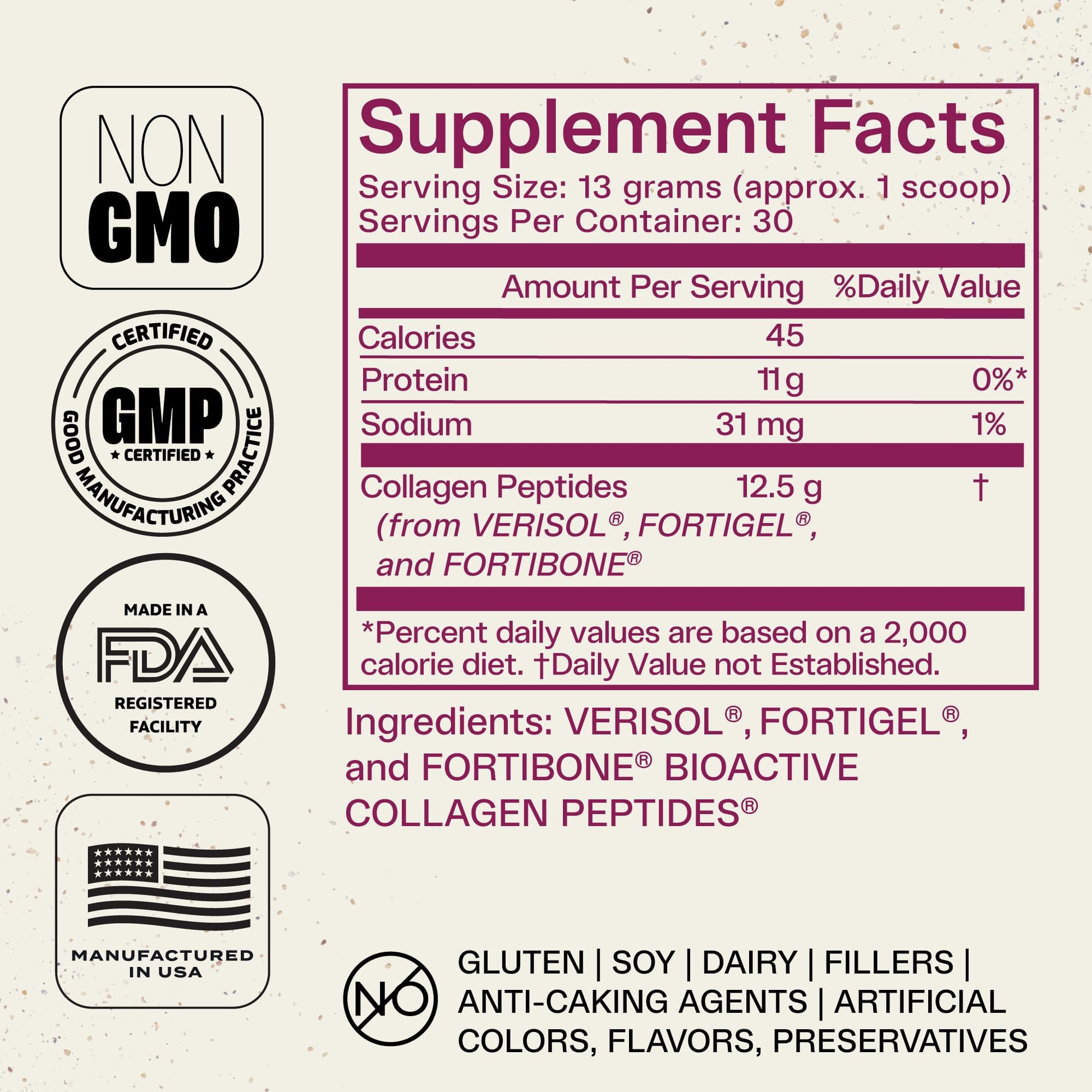FORTIBONE® Collagen - 3 Clinically-Supported Bioactive Collagen Peptides with FORTIBONE®, FORTIGEL®, VERISOL® Unflavored Collagen for Women - Reduce Wrinkles, - PrimeBioHealth - canada supplements