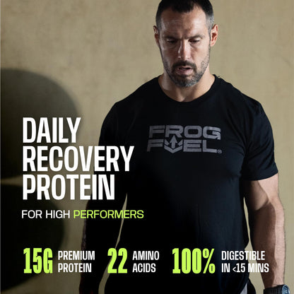 Frog Fuel Power Regular Complete Liquid Protein Shot, 15g, Nano Hydrolyzed & Grass Fed Collagen, Post Workout, Gluten Free, Fat & Sugar Free - PrimeBioHealth - canada supplements
