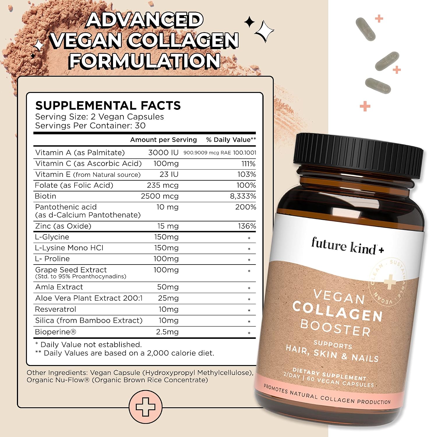 Future Kind Best Sellers Bundle | Vegan Multivitamins and Collagen Booster | Vegan Multivitamins for Women and Men with B12, Omega 3, and Vitamin D3 | Collagen Supports Skin, Hair, and Nail Health - PrimeBioHealth - canada supplements