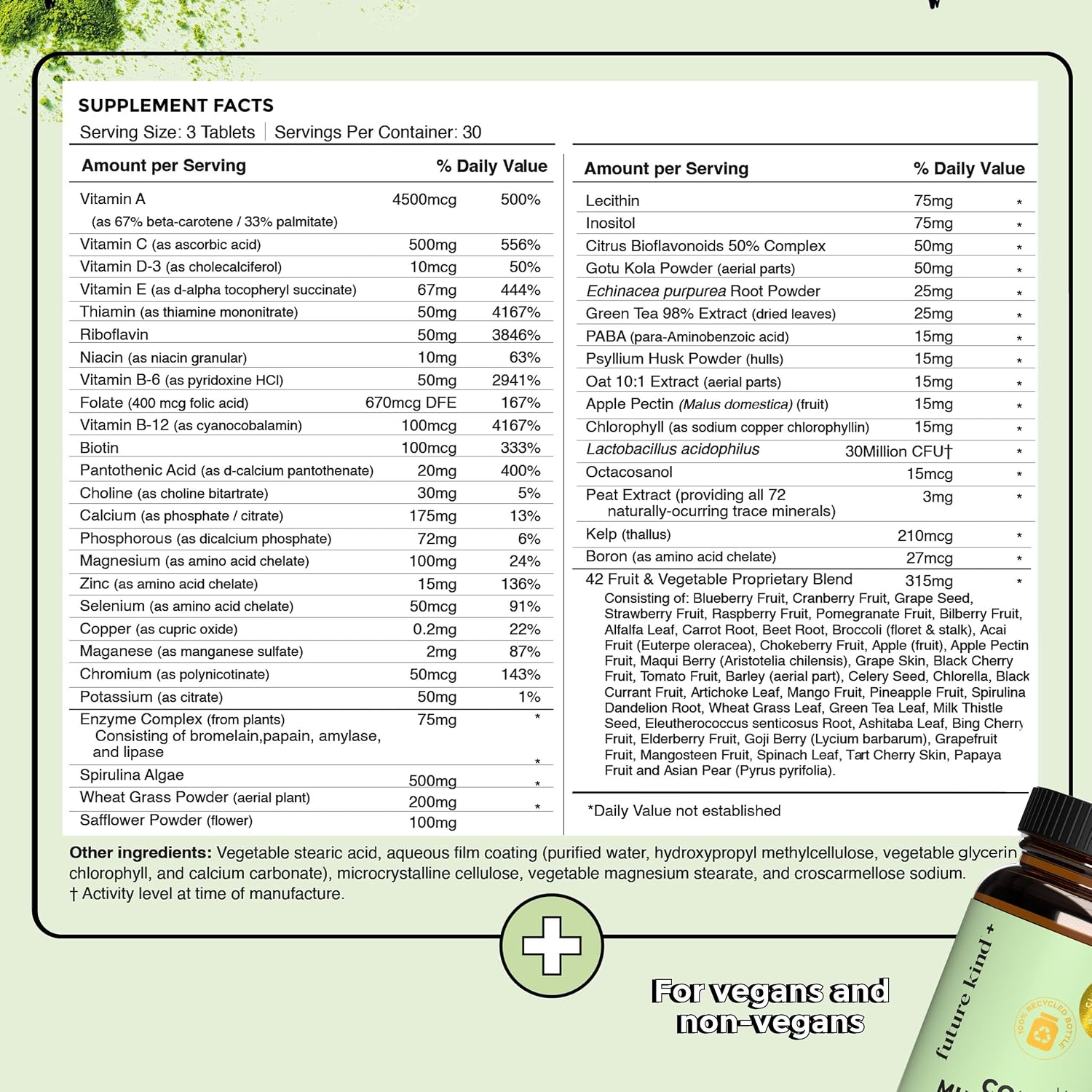 Future Kind Multivitamin Bundle - Vegan Complete Multivitamin and Vegan Essential Multivitamin - Vegan Vitamin B12, Omega 3, and Vitamin D3 - Complete Multivitamin, 42 Vitamins in 1 for Men and Women - PrimeBioHealth - canada supplements