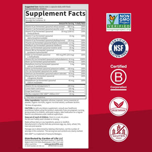 Garden of Life Dr. Formulated Multi+ Heart Health - Fermented Liposomal Multivitamin + Vitamin K2 MK-7, B Vitamins & Probiotics