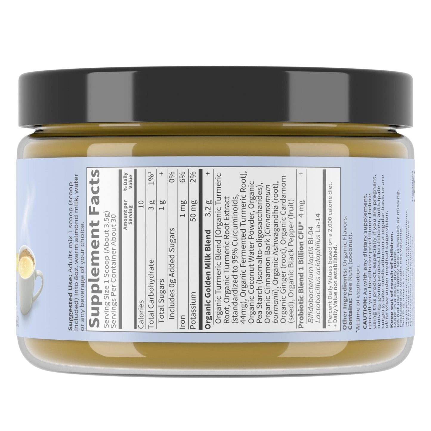Garden of Life Organics Golden Milk Recovery & Nourishment Powder - 44mg Turmeric Curcumin (95% Curcuminoids), Ashwagandha - Organic Non-GMO Vegan & Gluten - PrimeBioHealth - canada supplements