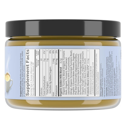 Garden of Life Organics Golden Milk Recovery & Nourishment Powder - 44mg Turmeric Curcumin (95% Curcuminoids), Ashwagandha - Organic Non-GMO Vegan & Gluten - PrimeBioHealth - canada supplements