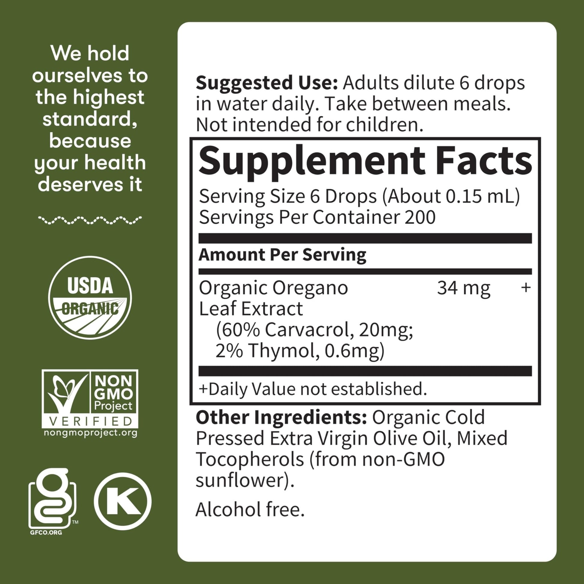 Garden of Life Organics Oil of Oregano Seasonal Drops 1fl oz (30 mL) Liquid, Concentrated Plant Based Immune Support - Alcohol-Free, Organic, Non-GMO - PrimeBioHealth - canada supplements