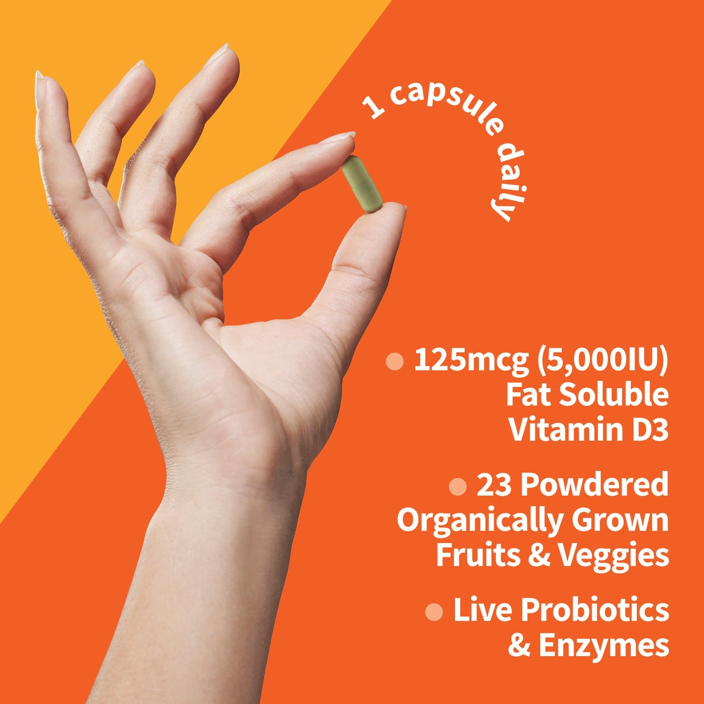 Garden of Life Vitamin D3 5000 IU, Raw Whole Food Supplements with Chlorella, Fruit, Veggies & Probiotics for Bone & Immune Health - PrimeBioHealth - canada supplements