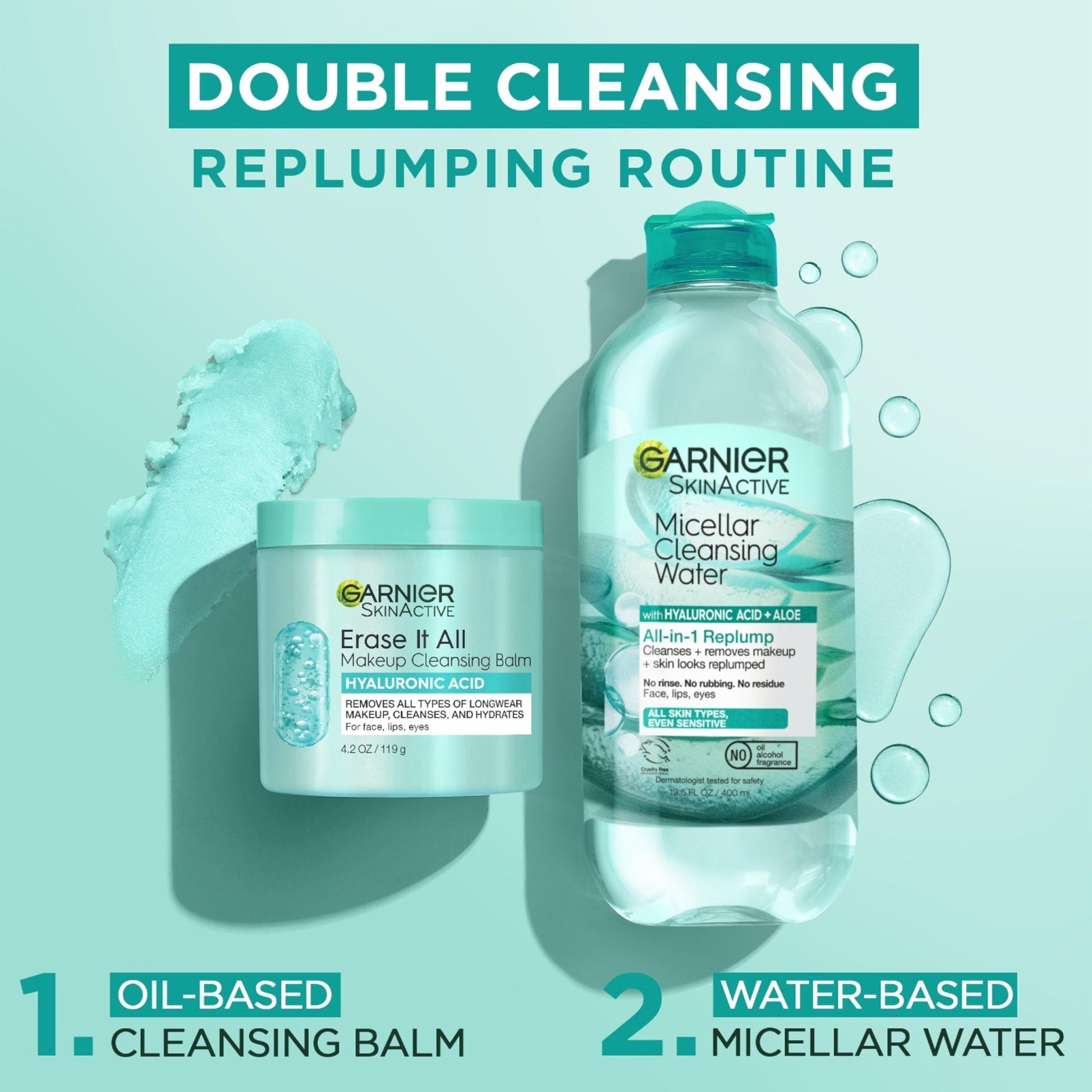 Garnier Erase It All Makeup Cleansing Balm with Hyaluronic Acid, Replumping Facial Cleanser and Makeup Remover, 4.2 Oz - PrimeBioHealth - canada supplements