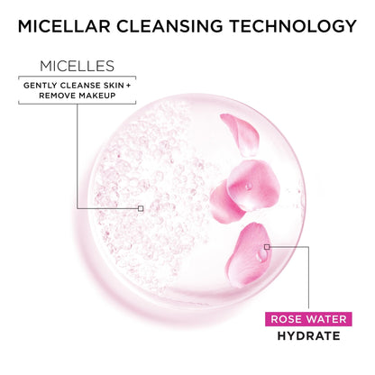 Garnier Micellar Water with Rose Water and Glycerin, Hydrating Facial Cleanser & Makeup Remover, For All Skin Types - PrimeBioHealth - canada supplements
