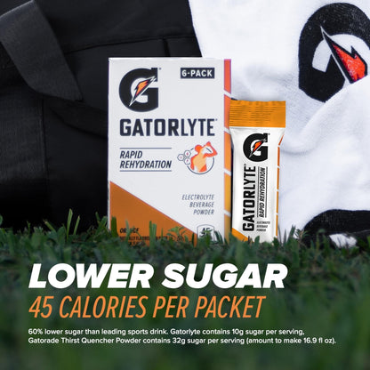Gatorlyte Rapid Rehydration Electrolyte Beverage, Variety Pack, Lower Sugar, Specialized Blend of 5 Electrolytes, No Artificial Sweeteners or Flavors, 18 pack - PrimeBioHealth - canada supplements