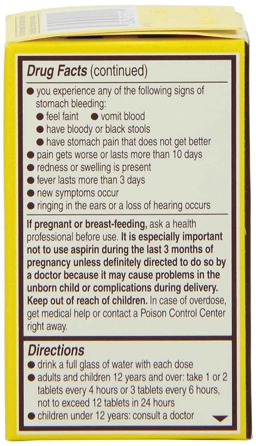 Genuine Bayer Aspirin 325mg Tablets, 24-Count (Pack of 2)