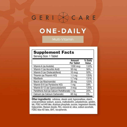 GeriCare Multivitamin Supplement Tablets, (Bottle of 1000)