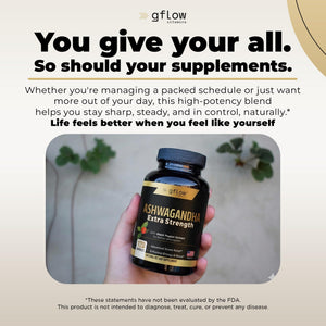 gflow vitamins Ashwagandha Supplements for Women and Men | Sleep, Mood and Energy Support | Extra Strength - PrimeBioHealth - canada supplements